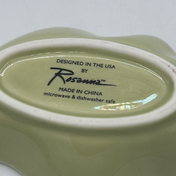 Ceramic green leaf trinket tray or small serving dish - Picture 4 of 4